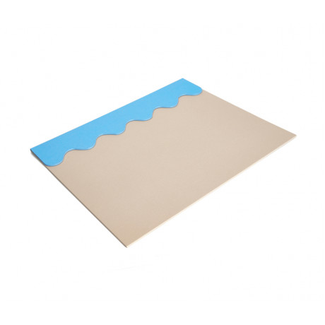 Skrivbordsunderlägg Beige/Blå