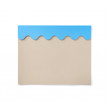 Skrivbordsunderlägg Beige/Blå
