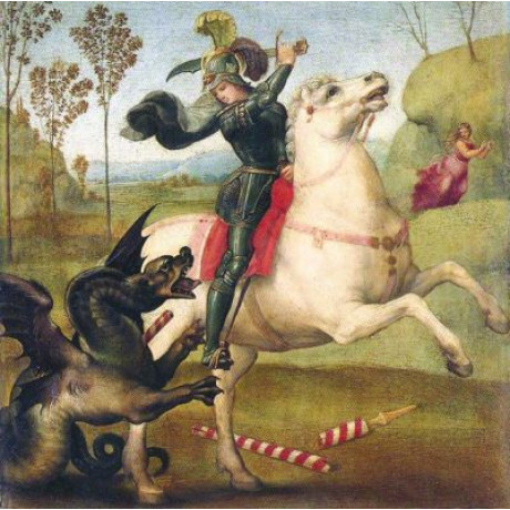 Vykort Raphael 135x135mm