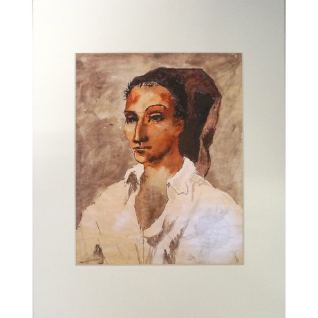 Passepartout med nytryckt bild